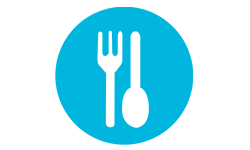 dinner icon blue